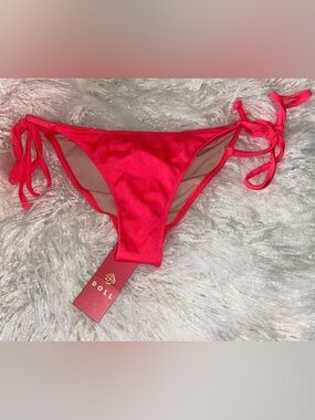 Doll Women's Hot Pink Tie-Side Bikini Bottom